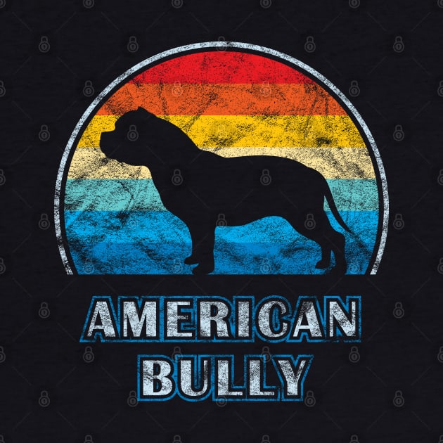 American Bully Vintage Design Dog by millersye